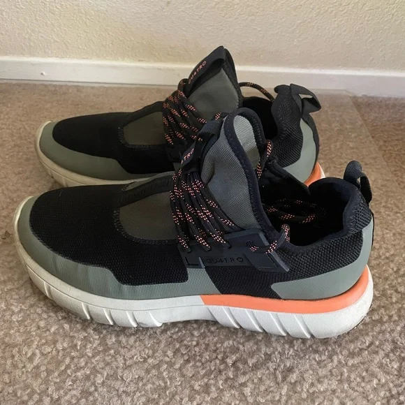 Men's Black and Gray Sneakers - Picture 2 of 3